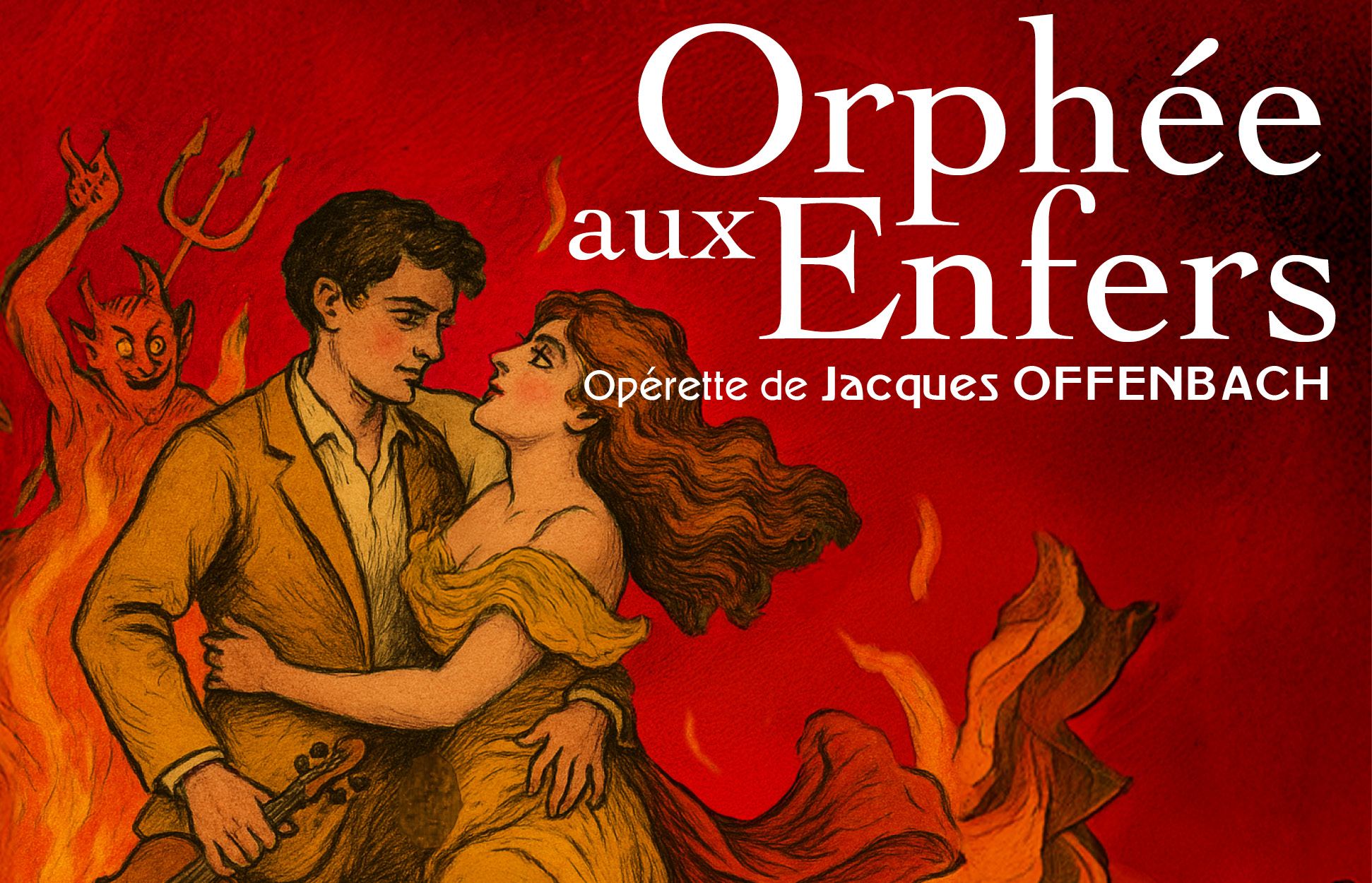 Affiche Orphée aux enfers